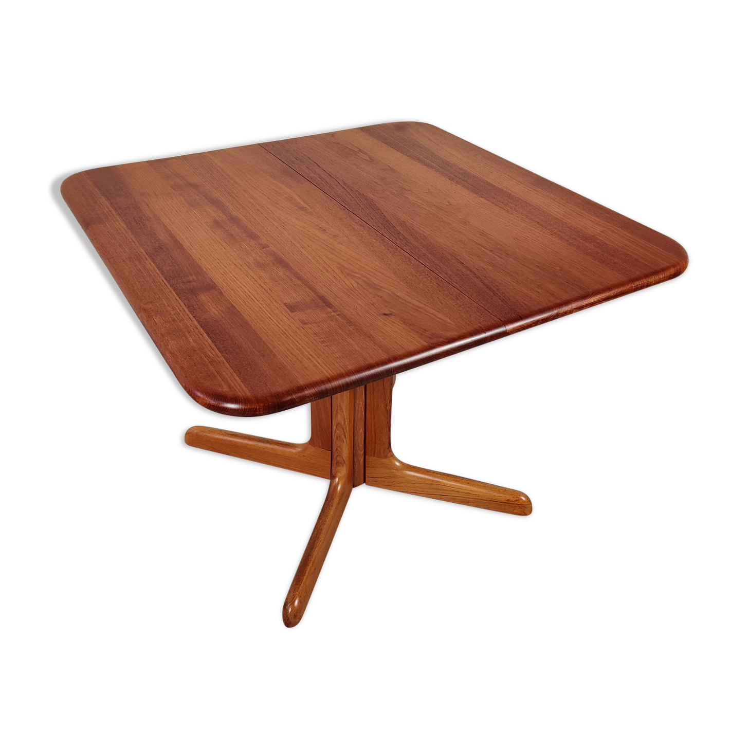 Dining table with teak extensions by Niels Möller, Dänemark 60s/70s