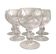 6 crystal wine glasses