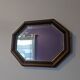 Miroir octogonal biseauté vintage 48 x 38 cm