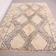 Vintage Beni Ourain rug Handmade 190 x 267 cm - Moroccan Berber Wool Rug