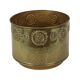 Large Brass Jardinière / Firewood Bin with Repoussé Work