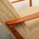 1950s armchair cherrywood in beige