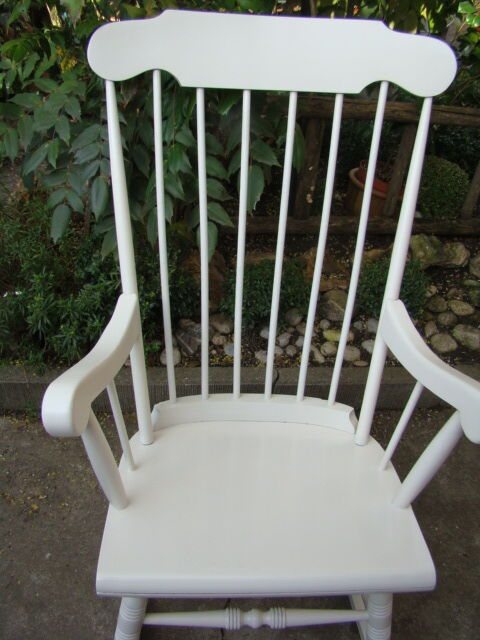 Rocking wood chair 50s