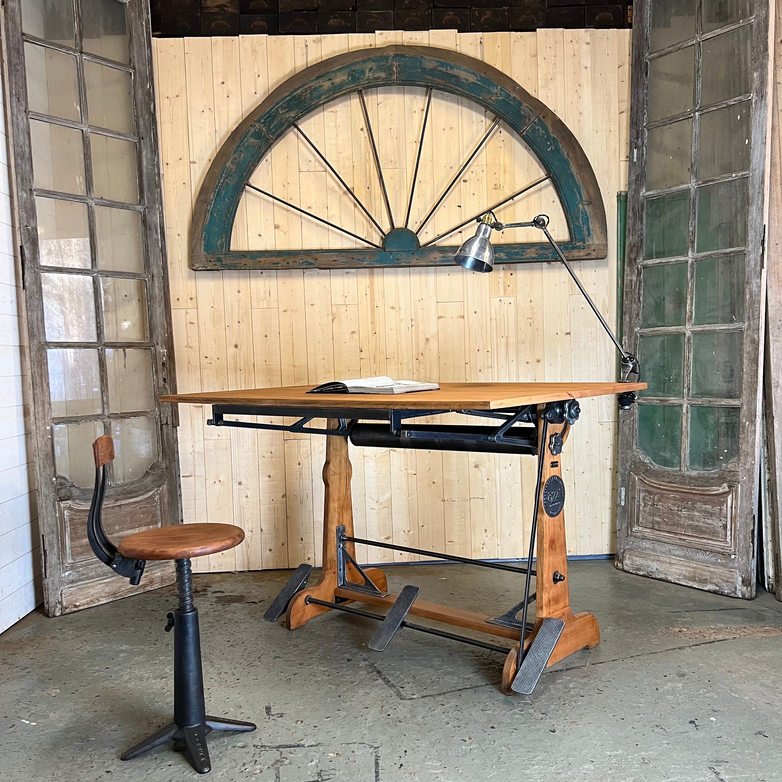 Architect drawing table OZA "La Cellophane" Ozalid Bezon 1920