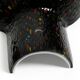 Pair of large 1980s Italian table lamps made of colorful multi-layer Murano