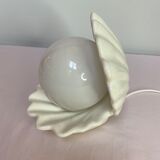 Vintage white shell lamp