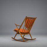No. 182 Teak Rocking Chair by Frank Reenskaug for Bramin, 1960s