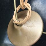 Vintage ball suspension rope and rattan