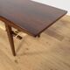 Mid-Century Rosewood & Rattan Coffee Table, 1960s