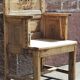Fauteuil, chayère ou trône en bois, début 19ème siècle.