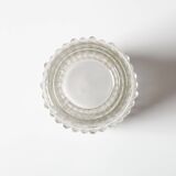 Vintage Pressed Glass Vase: CandleWax Design by František Pečený / 1972