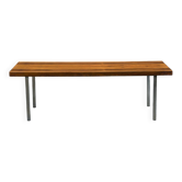 Table basse en palissandre et chrome, années 1960
