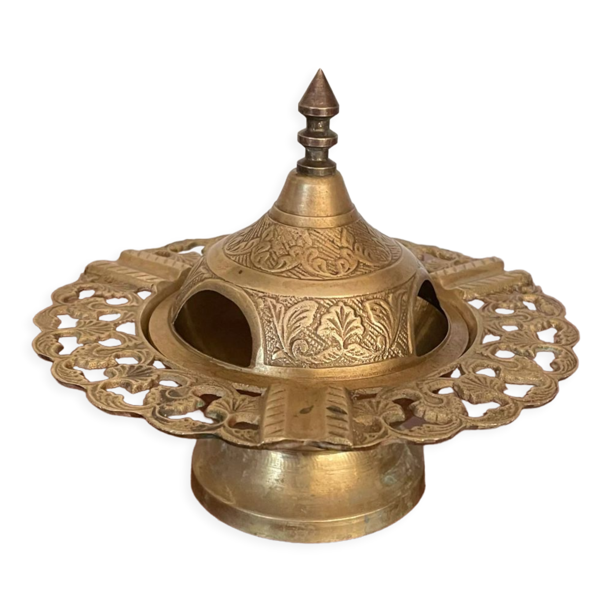 Vintage brass ashtray