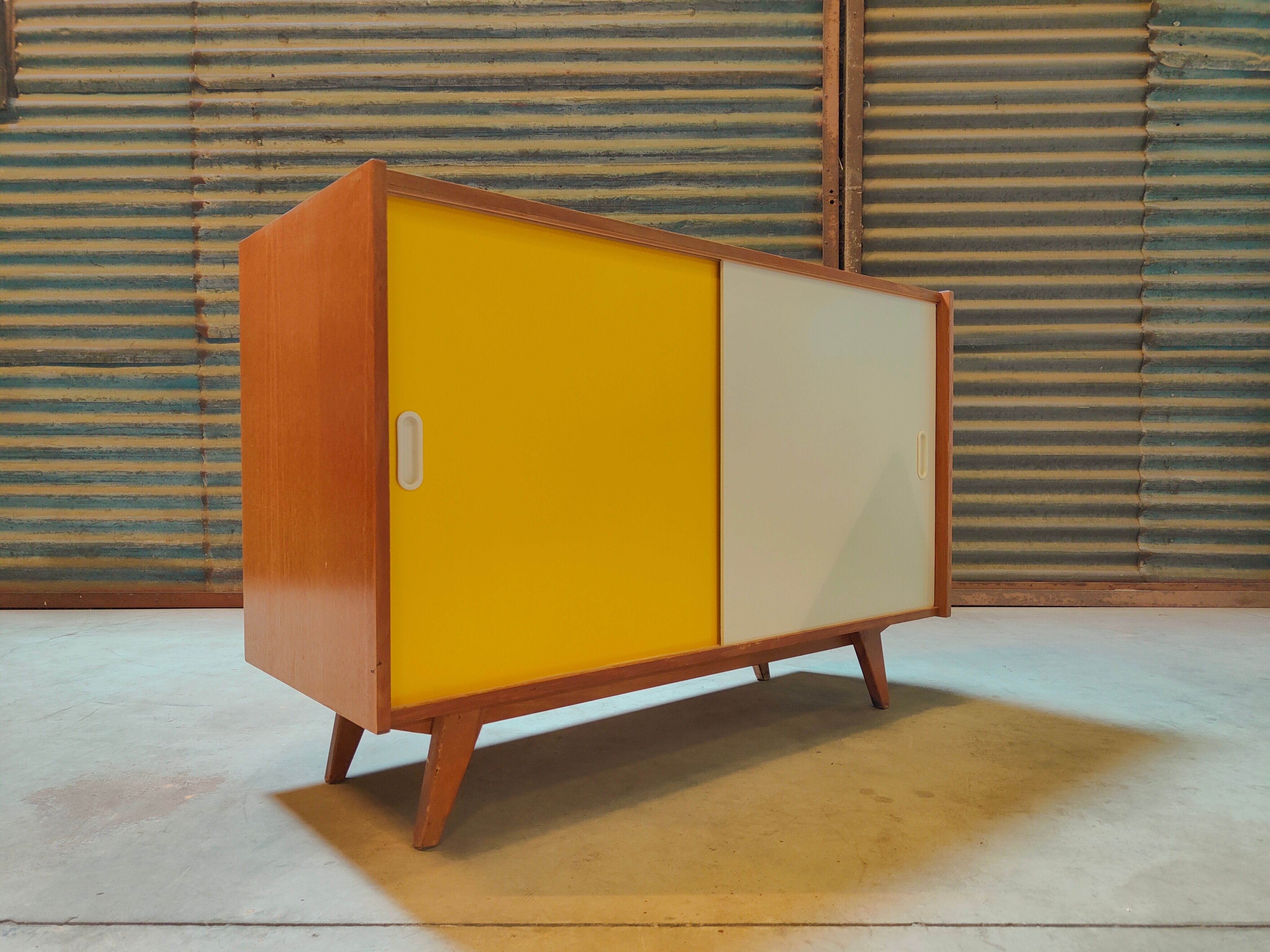Buffet U 452 Yellow by Jiri Jiroutek for Interier Praha 1960