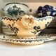 Gien ironware sauceboat, "Chardons" service