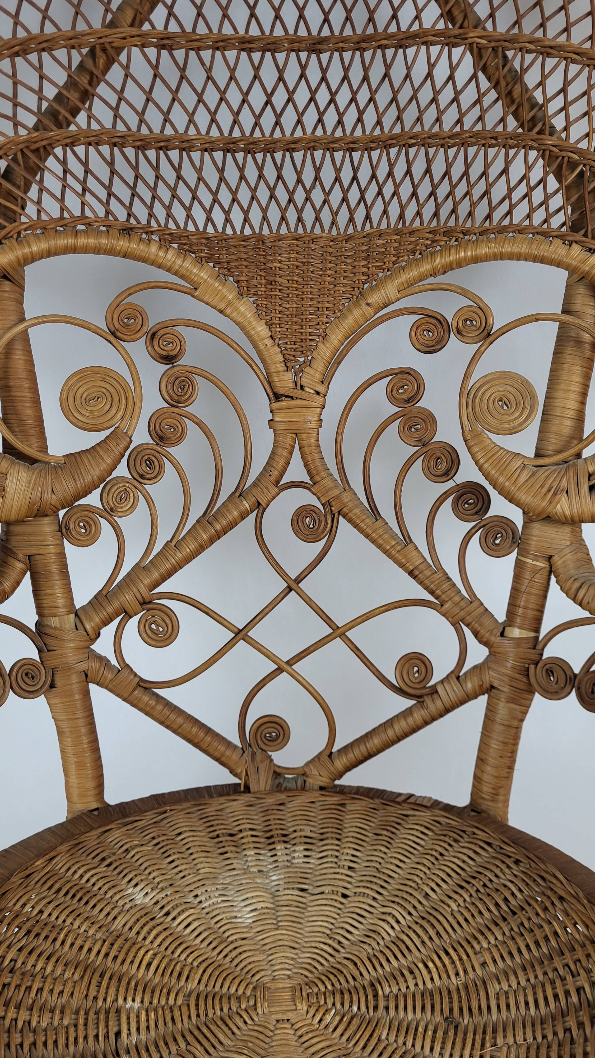 Emmanuelle Peacock Armchair 1960s