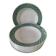 Set of 9 earthenware soup plates – Saint-Amand, decor no. 207 (1941)