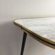 Table basse vintage effet marbre