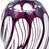 Bohemian crystal vase Johannes Oertel & co Haida