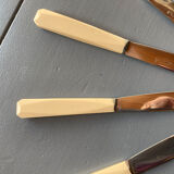 Box of 24 stainless and bakelite knives