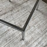 Modernist walnut and chrome coffee table