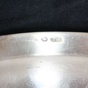 Plat ovale en métal argenté