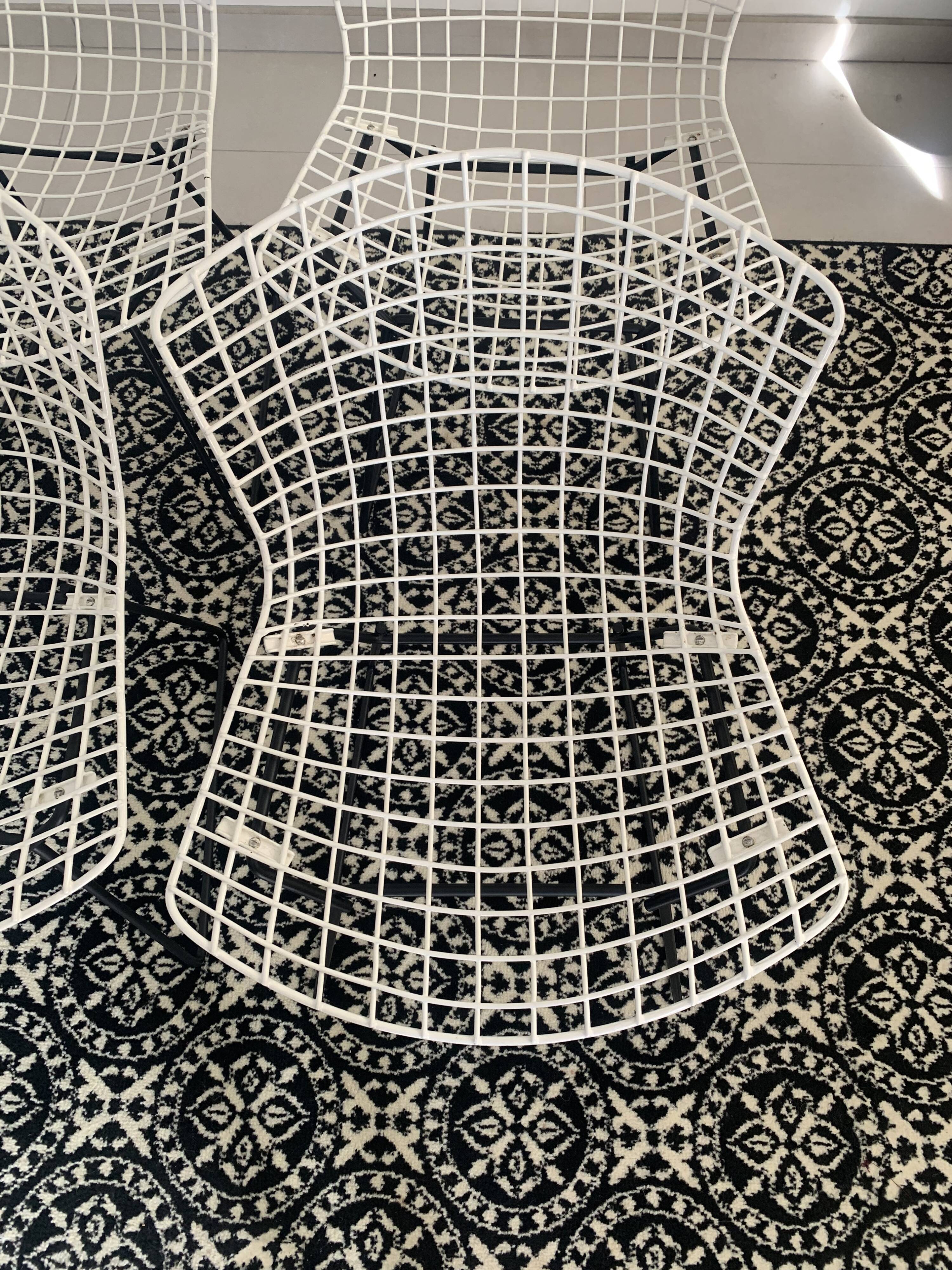 Chaises Vintages par Harry Bertoia pour Knoll, 1970’s, Set de six pièces