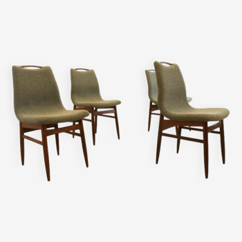 Set of 4 dining chairs 'Burgerwei' - new upholstery