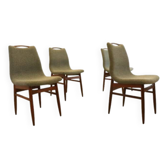 Set of 4 dining chairs 'Burgerwei' - new upholstery