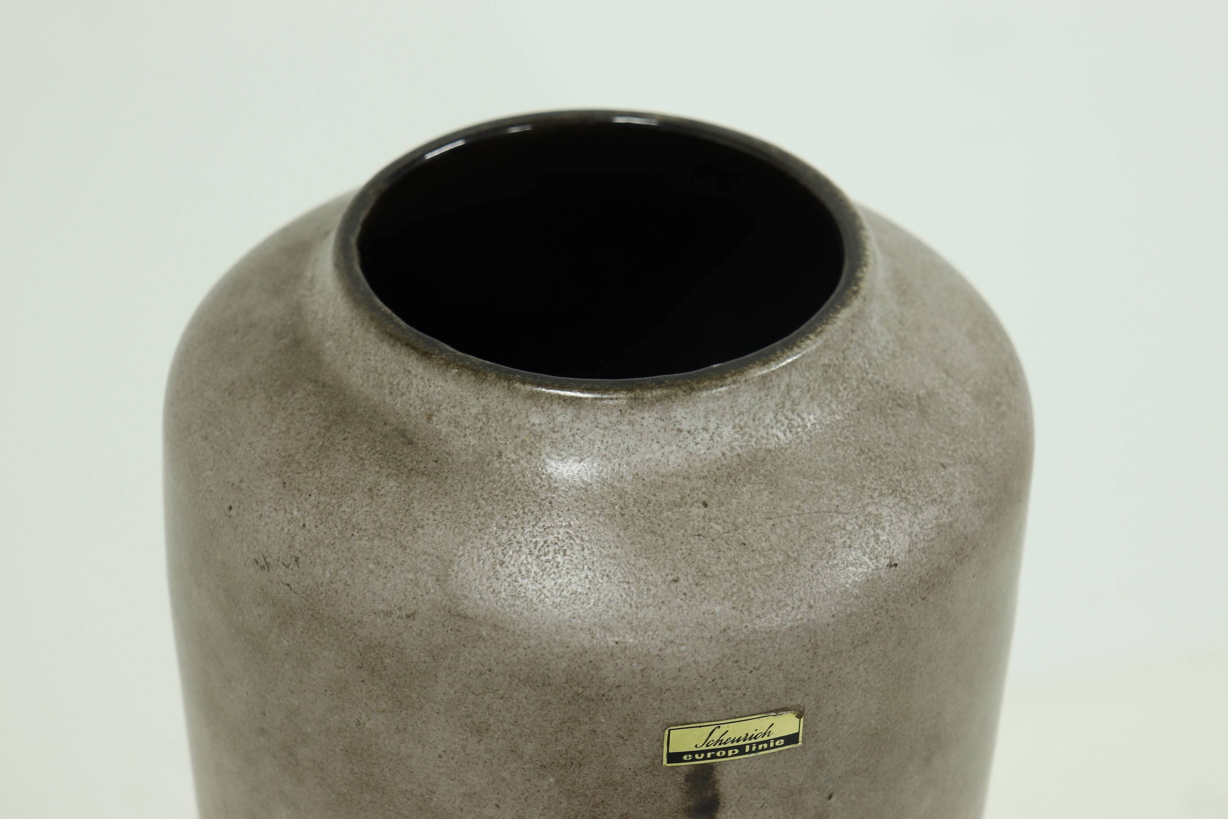 Large Cylindrical Europ Linie Vase by Scheurich, 1960s
