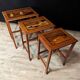 Asian Marquetry Nesting Tables