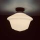Large white opaline globe ceiling or wall light diameter 34 cm vintage decoration