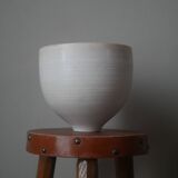 Japandi ceramic salad bowl, second-hand artisanal pottery