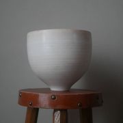 Japandi ceramic salad bowl, second-hand artisanal pottery
