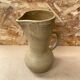 Old pitcher digoin stoneware beige made in france vintage