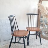 Pair of Scandinavian chairs model Fanett by Tapiovaara