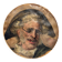 Tondo, portrait of a juggler by Benito Belli