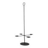 Vintage Brutalist Metal Candle Holder