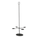 Vintage Brutalist Metal Candle Holder