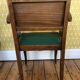 Fauteuil bridge vert années 50