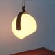 Mid-Century Swiss Space Age Plastic & Plywood Pendant Lamp from Temde, 1960s