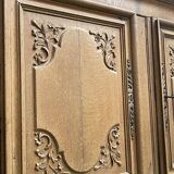 Sideboard 4 doors of the eighteenth in raw oak