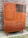 Vintage 1950s combined wardrobe in varnished mahogany – Scandinavian