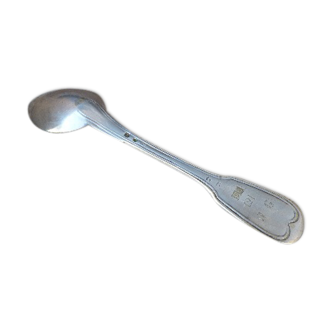 Ancient 18th century silver spoon Minerve net model