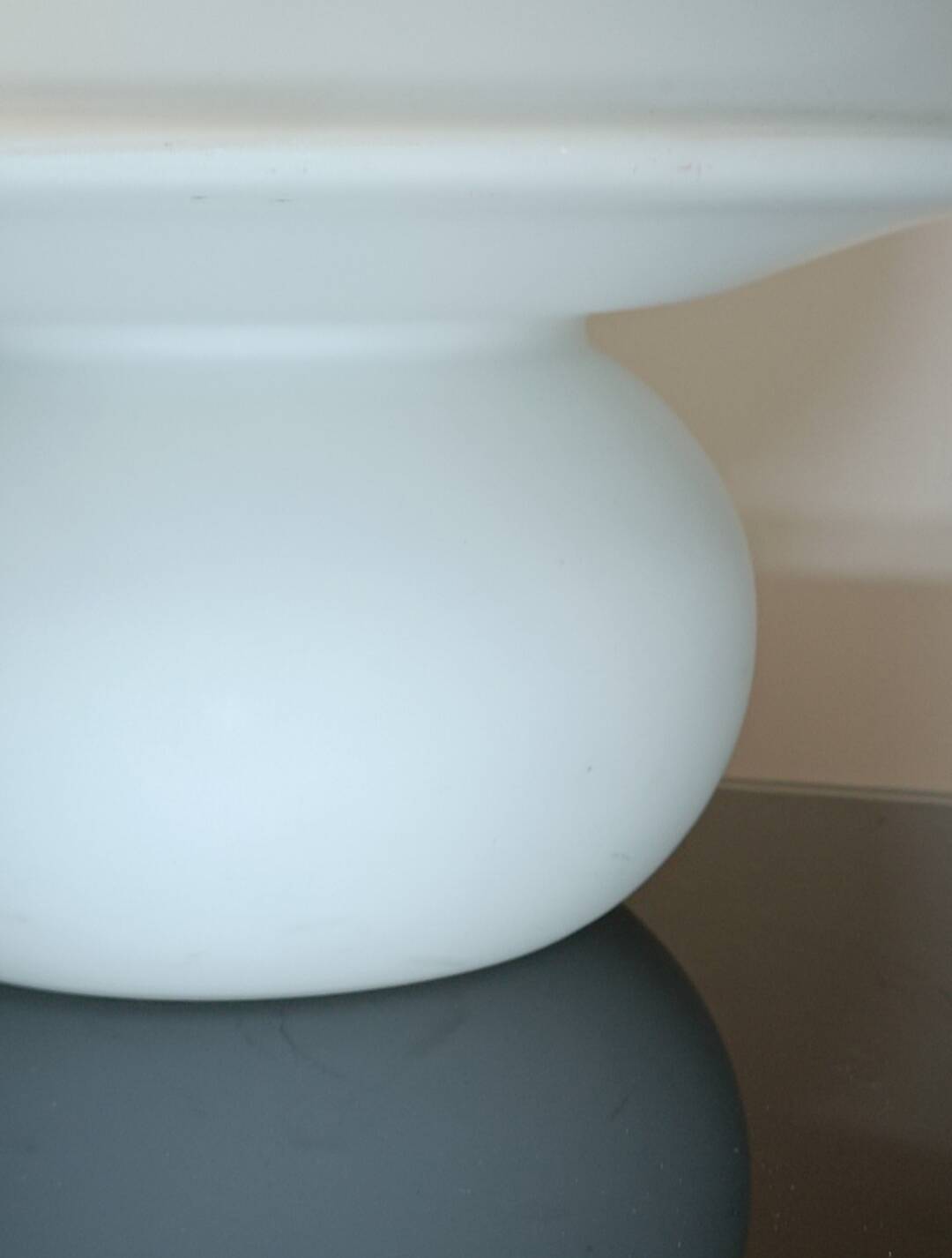 Lampe champignon 6249 par Glashutte Limburg 1970