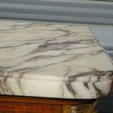 Louis XVI style walnut burl buffet with gilt bronze mounts