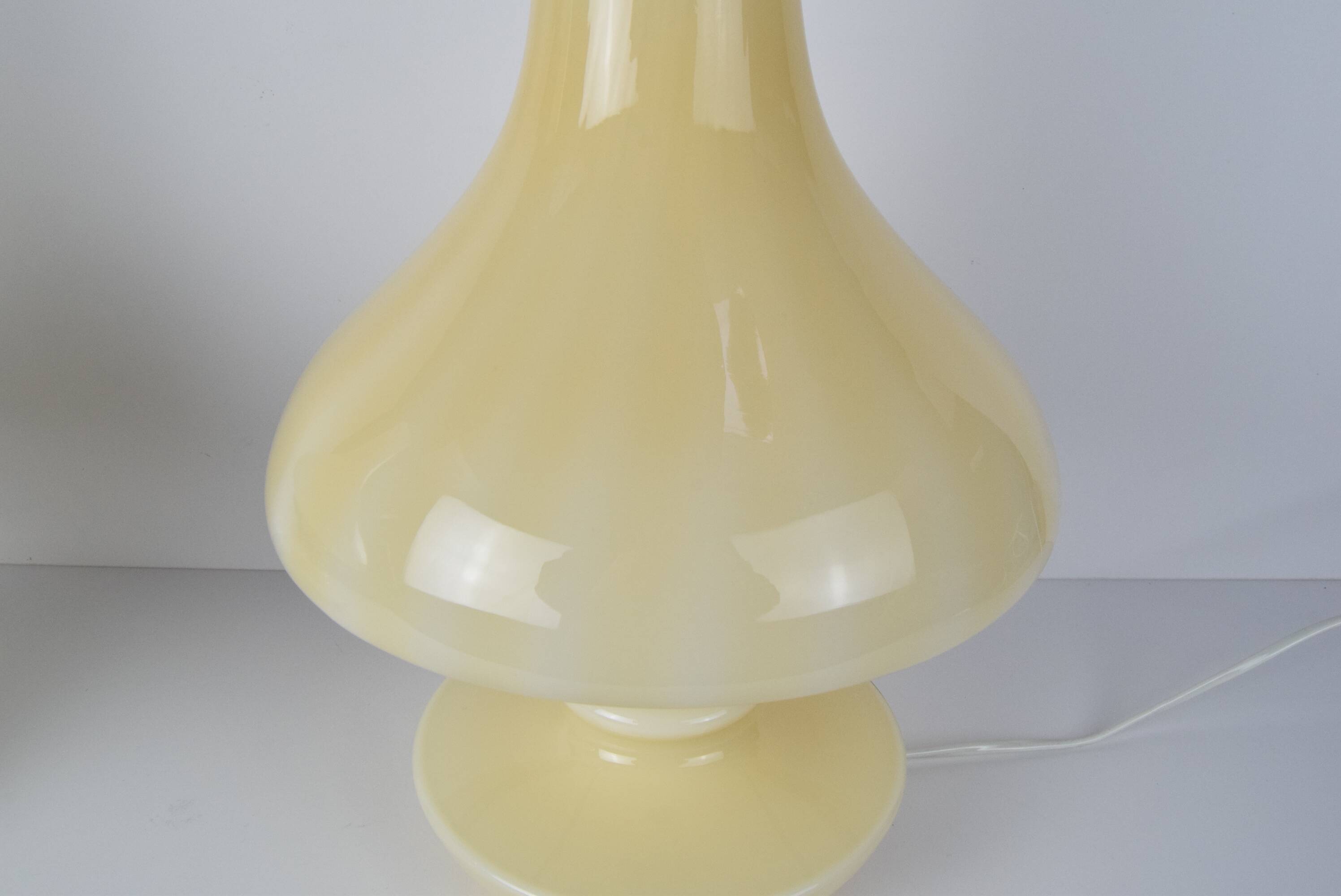 Pair of mid-century Table Lamps, Osvětlovací sklo závod Janštejn, Czechoslovakia, 1970