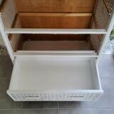 Rattan chest of drawers 70s