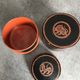 Asia decor animal paint decor of animal paint orange/black indoor laqué