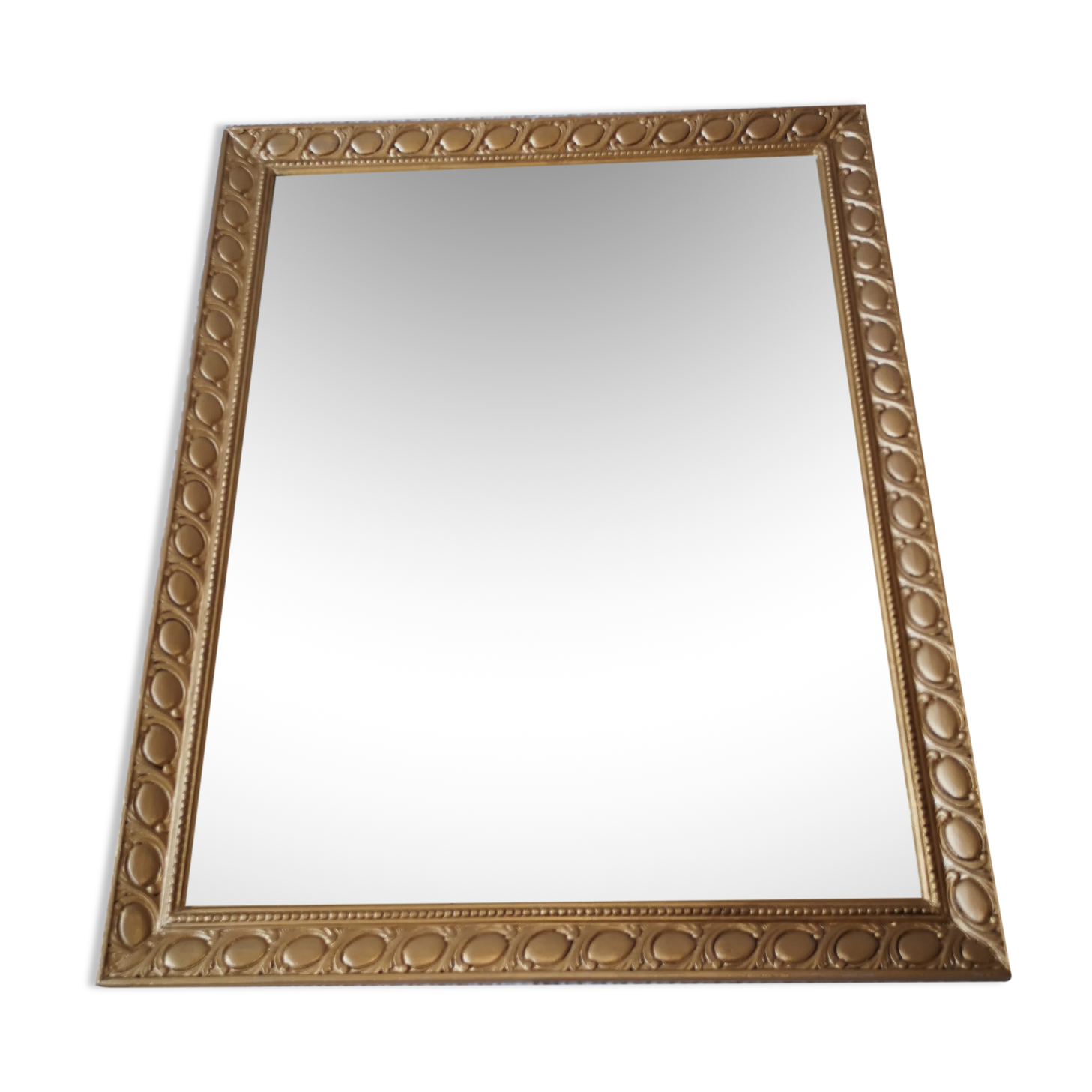 Miroir cadre bois doré 56 x 45 cm